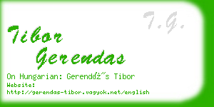 tibor gerendas business card